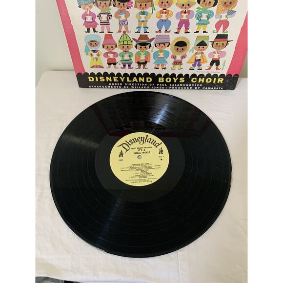 Walt Disney "It's A Small World" LP Record 1289 Disneyland Boys Choir 1965 - Picture 5 of 8